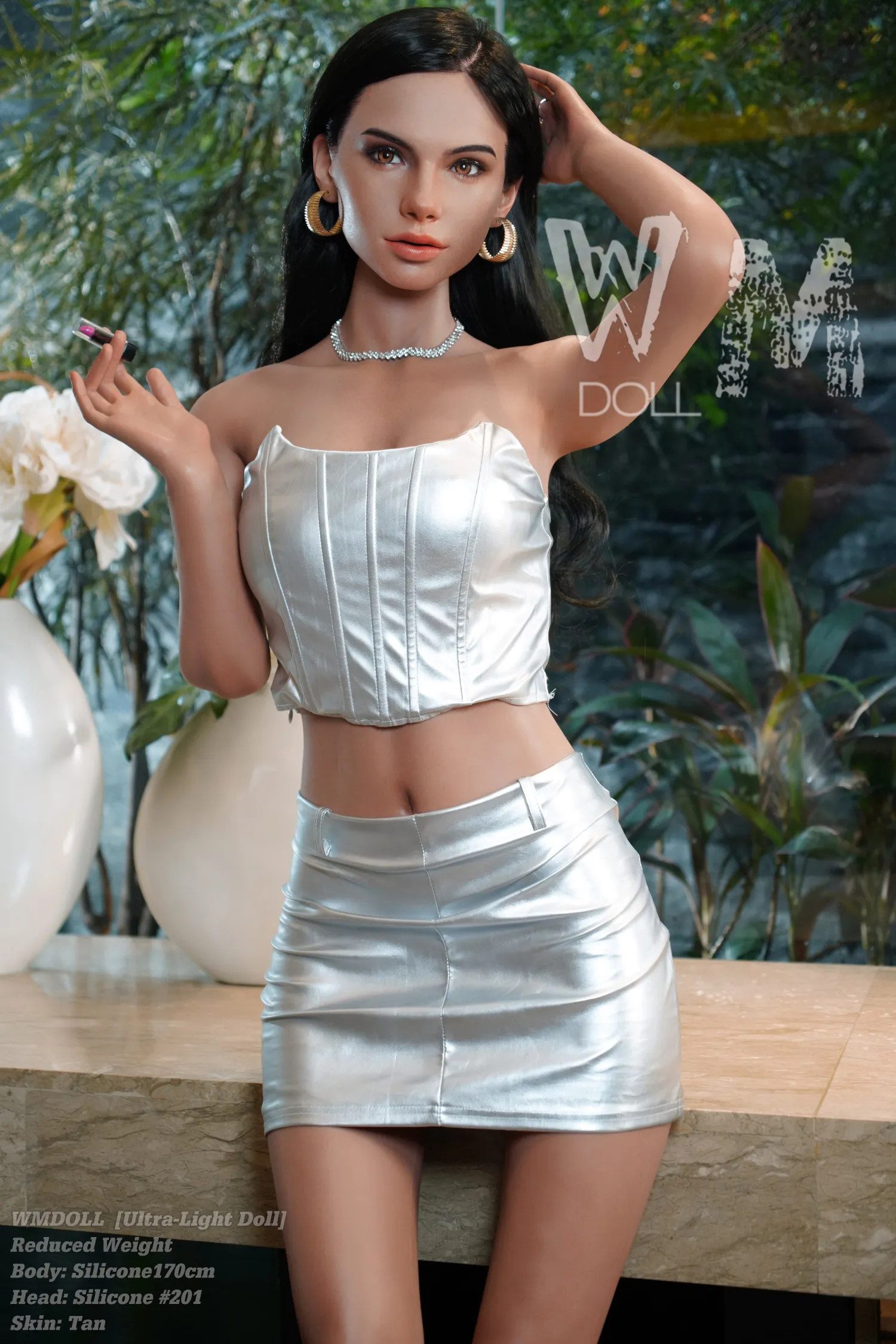 170cm (5ft7) D-Cup Ultra-Light Silicone， Lifelike doll Silicone Sex Doll Head #201- In US Stock